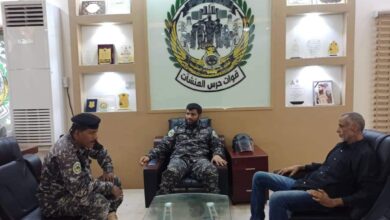 صورة قائد قوات حرس المنشآت يلتقي العميد خالد الوحيشي