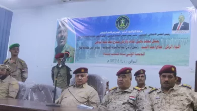 صورة معهد تأهيل القادة والأركان يحتفل بتخرج الدفعة الأولى قادة كتائب المشاة بالعاصمة عدن
