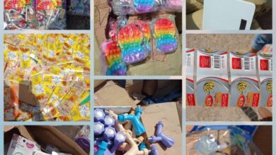 صورة “المواصفات والمقاييس” ترفض حقائب أطفال تحمل شعار المثليين ومنتجات أخرى مخالفة في العاصمة عدن