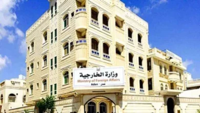 صورة تعليق العمل بديوان الخارجية في العاصمة عدن