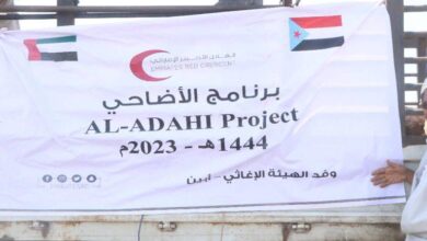 صورة 120 أسرة من أسر صيادي أبين تستفيد من مشروع أضاحي العيد المقدم من الهلال الإماراتي