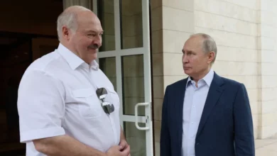 صورة بوتين يلتقي رئيس بيلاروسيا ويؤكد أن هجوم كييف المضاد “فشل”