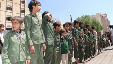 صورة مليشيات الحوثي تفرض على المدارس بصنعاء ترديد الصرخة