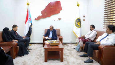 صورة اللواء بن بريك يلتقي الأمين العام لجمعية رعاية وتأهيل المكفوفين