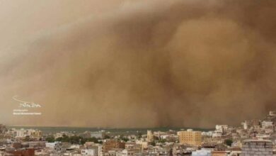 صورة موجة غبار تجتاح العاصمة عدن ولحج