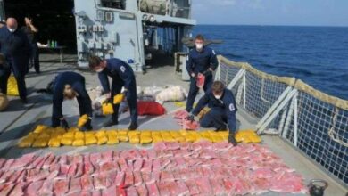 صورة الجيش الأمريكي يعلن ضبط مئات الكيلوغرامات من المخدرات في بحر العرب