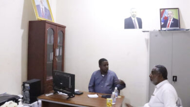 صورة رئيس تنفيذية انتقالي الغيضة يلتقي مدير مكتب الزراعة في المديرية