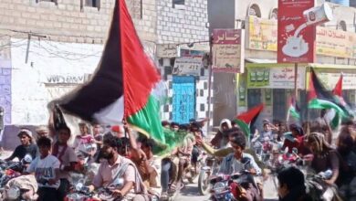 صورة تظاهرة حاشدة في لودر تضامنا مع فلسطين وتندبدا بجرائم الاحتلال الإسرائيلي
