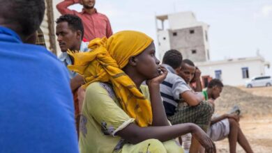 صورة انخفاض عدد المهاجرين الأفارقة إلى اليمن بنسبة 63 %