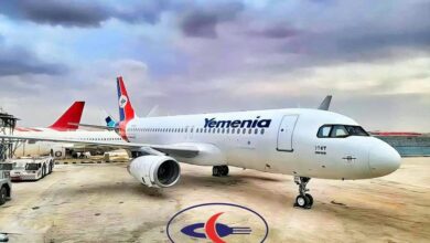 صورة تأجيل موعد وصول طائرة “مملكة حمّير” إلى مطار عدن
