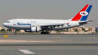 صورة مليشيات الحوثي تحتجز طائرة تجارية تابعة للخطوط الجوية اليمنية