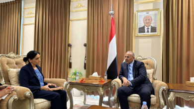 صورة الرئيس الزُبيدي يناقش مع سفيرة بريطانيا المستجدات المتعلقة بمسار السلام في بلادنا