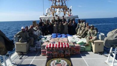 صورة ضبط شحنة مخدرات بقيمة 21 مليون دولار في خليج عُمان