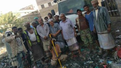 صورة استمرار حملة نظافة الشوارع بمدينة لودر لليوم الخامس على التوالي