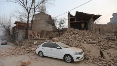 صورة زلزال بقوة 6.2 يضرب الصين وسقوط 118 قتيلاً على الأقل