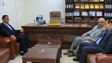 صورة مساعد الأمين العام يلتقي مدير عام مديرية دار سعد