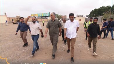 صورة رئيس صندوق صيانة الطرق يدشن محطة الوزن المحوري في طريق الحسيني بمحافظة لحج