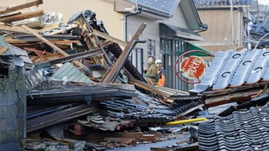 صورة ارتفاع عدد قتلى زلزال اليابان إلى 161 شخصاً