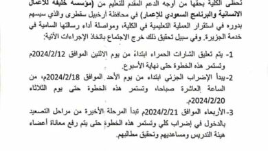 صورة اعضاء هيئة التدريس بكلية التربية سقطرى يعلنون عن تصعيد للمطالبة بتحسين أوضاعهم