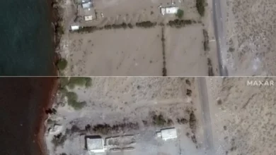 صورة غارات أميركية بريطانية تستهدف مواقع الحوثيين في منطقة رأس عيسى بالحديدة