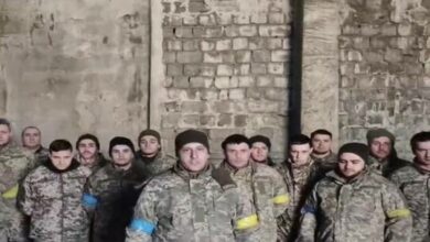صورة استسلام مجموعة جديدة من جنود كييف للجيش الروسي
