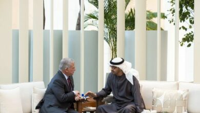 صورة رئيس الإمارات وملك الأردن يناقشان المستجدات في منطقة الشرق الأوسط