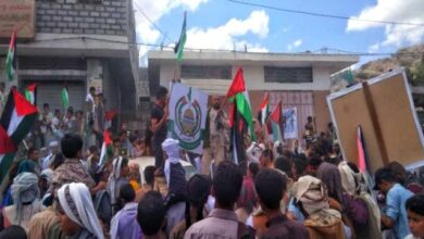 صورة أبين.. مسيرة حاشدة في مودية تضامناً مع الشعب الفلسطيني