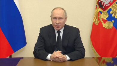 صورة بوتين يعلن الحداد الوطني ويتوعّد بمحاسبة منفذي هجوم موسكو