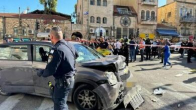 صورة حادث دهس في القدس وصافرات إنذار بشمال إسرائيل