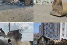 صورة وحدة حماية الأراضي تنفذ حملة لإزالة نقاط البيع العشوائية في 3 مديريات بالعاصمة عدن