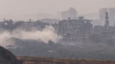 صورة قصف إسرائيلي كثيف على رفح قبيل عملية عسكرية مرتقبة في المدينة